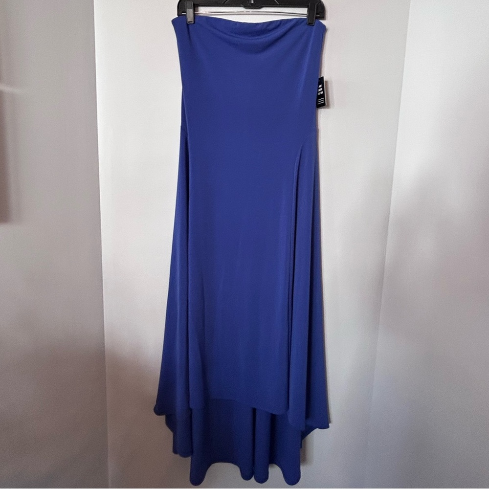 Express Strapless High-Low Maxi Dress